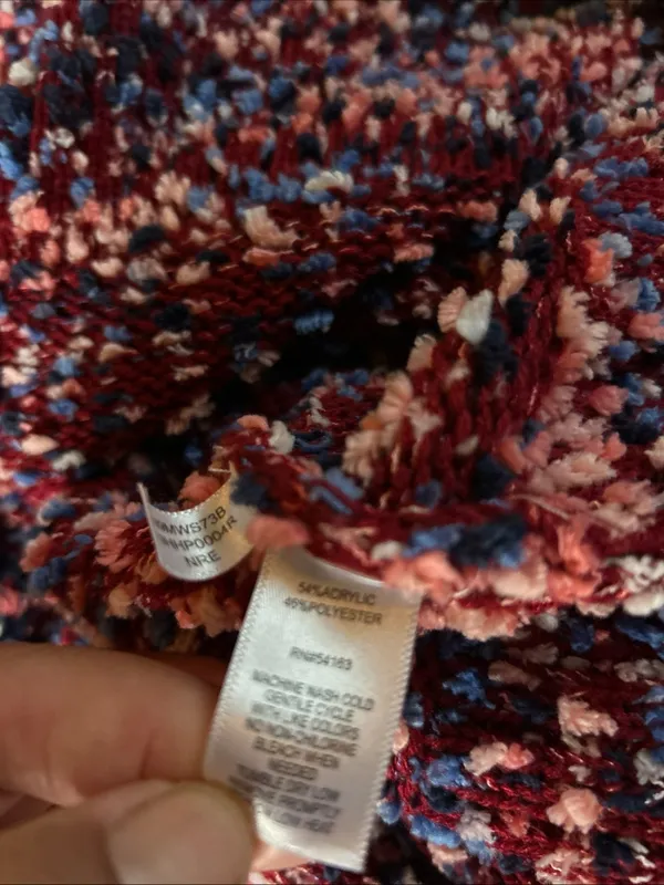 Marc New York Cozy Chunky Knit Cardigan in Mixed Berry Tones XL /XXL - Image 7