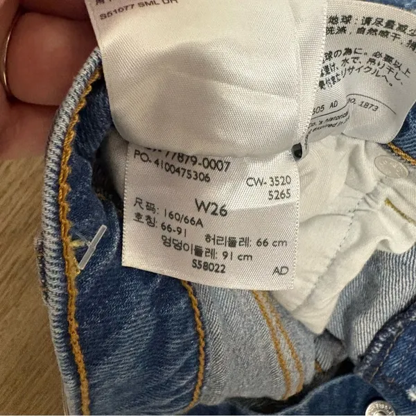 Levis Button Fly Denim Shorts I2 - Image 5