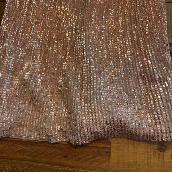 HELLO MOLLY Sparkling Rose Gold Mini Dress‎ - Image 4