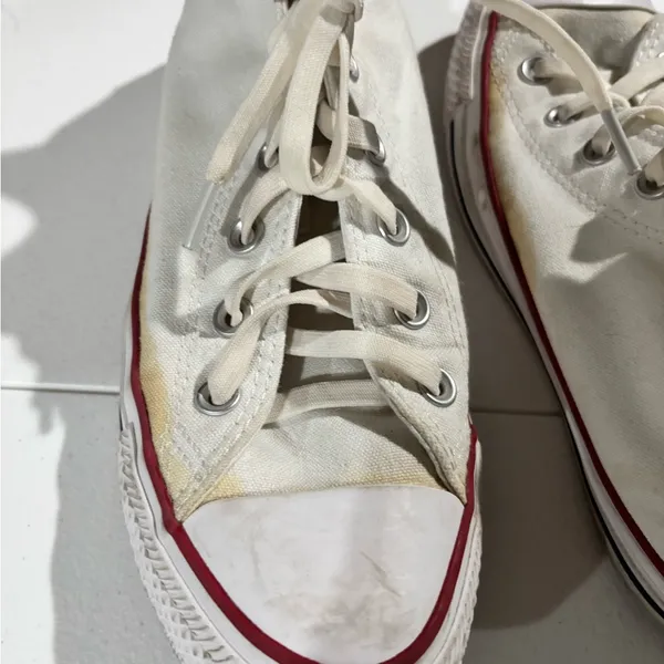 Women’s converse size 8 high tops white - Image 2
