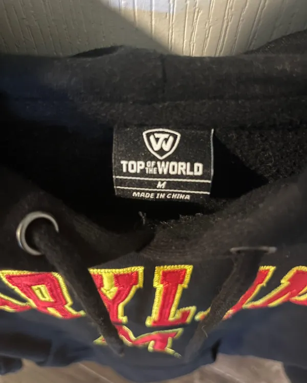 Maryland Hoodie Black Size M - Image 3