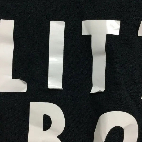 Gildan Halloween Cropped T-shirt Custom DIY Little Boo Black Tee Size L - Image 2