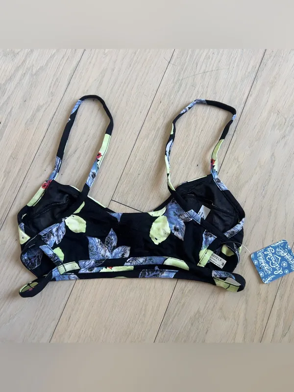Free People Winona Floral Bra in Black Combo NWT - Image 4