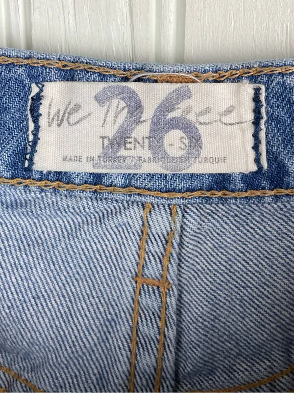 Free People New Dawn Flare Jeans Size 26 Distressed Denim Cotton We the Free - Image 7