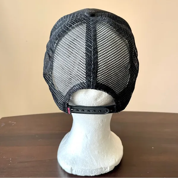 ROXY | Black Adjustable Trucker Hat - Image 5