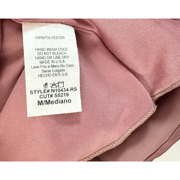 Signature Womens Thin Strap Seamless Cami‎ Tank Top Mauve Rose Medium NwT - Image 10