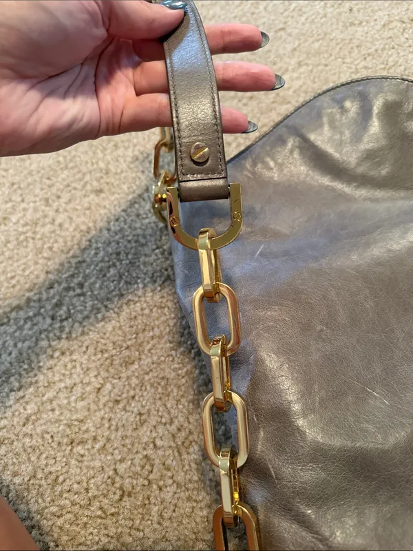 Tory Burch Gray Hobo Shoulder Bag - Image 12