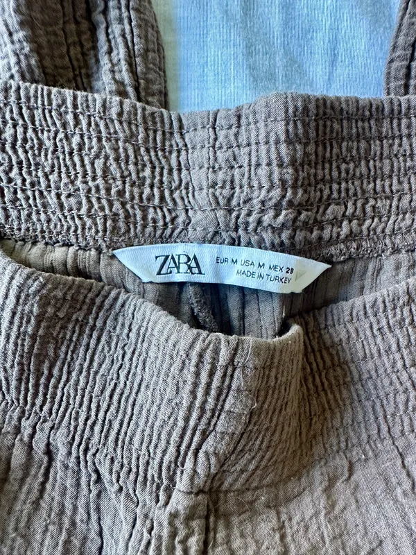 Zara crinkle flare pants - Image 3