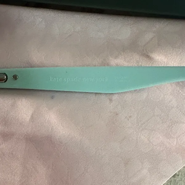 Kate Spade Adrie Black and Mint Eyeglasses with Pink Case - Image 2
