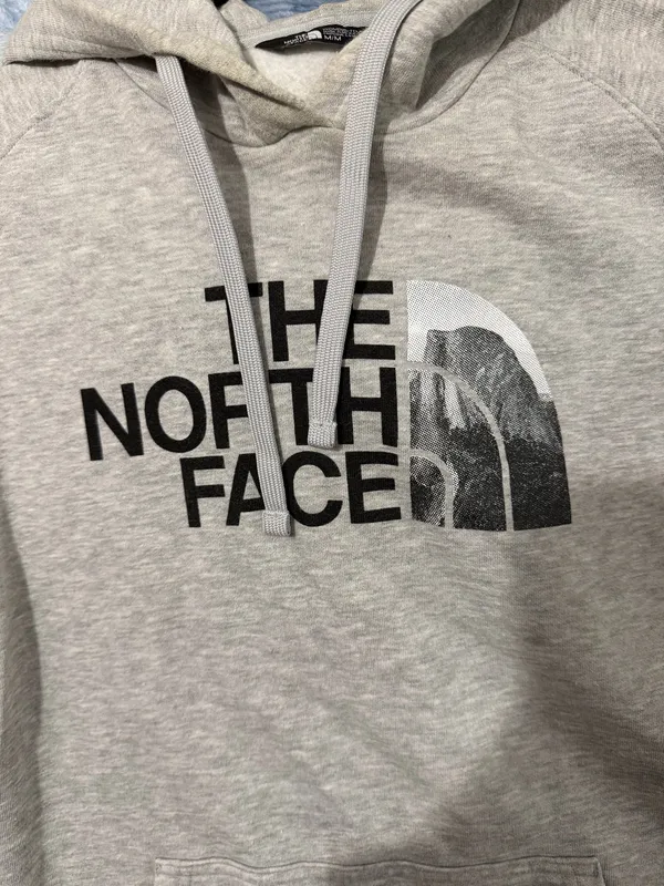 The North Face Light Gray Hoodie - Image 2