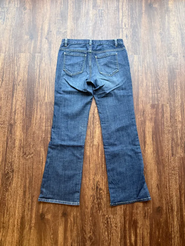 Talbots Petites Women’s Flawless Five-Pocket Bootcut Medium Wash Jeans - Size 2P - Image 2