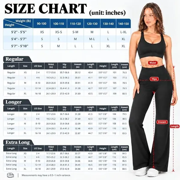 Wide Leg Yoga Pants Straight Leg Legging - Image 4
