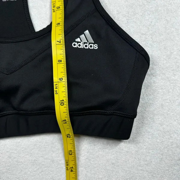 Adidas Climalite Sports Bra Black Medium Racerback Medium Support - Image 7
