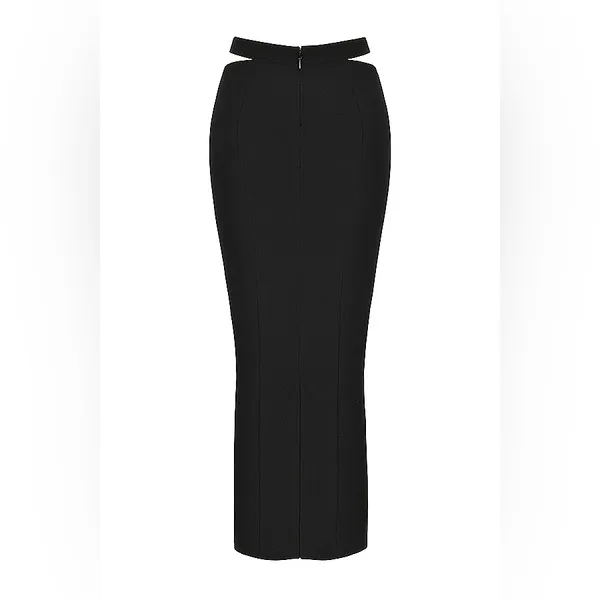 House of CB MARTINEZ Robe Noire Longue Ouverte skirt, Size Small, $190 - Image 2