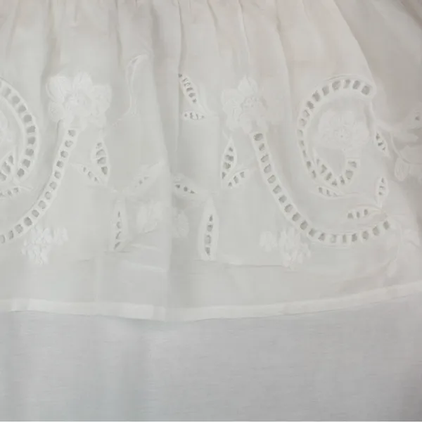 NEW A.N.A. White Floral Eyelet Off Shoulder Boho Festival Fairy‎ Top Size L - Image 4