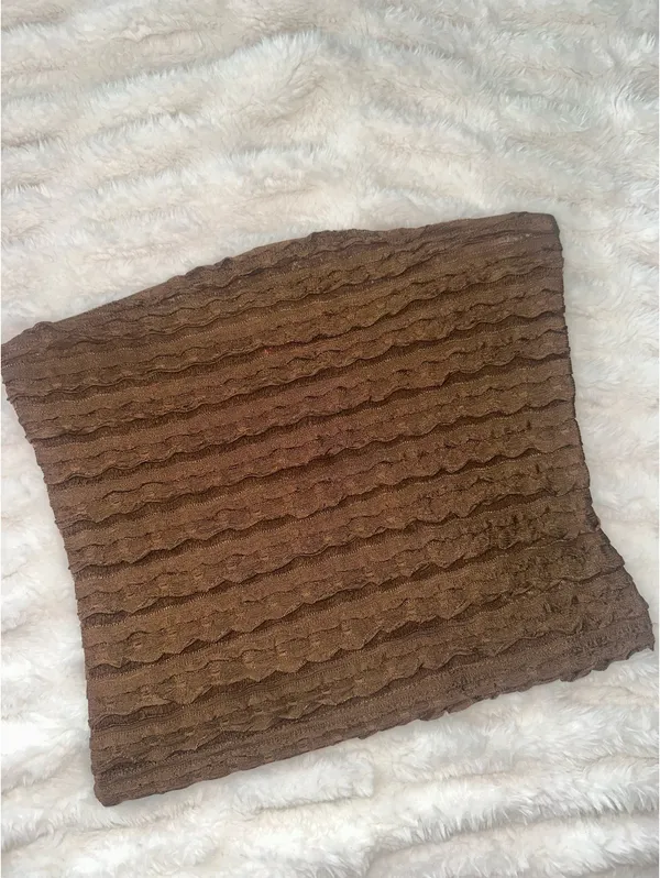 Edikted Brown Tube Top - Image 2