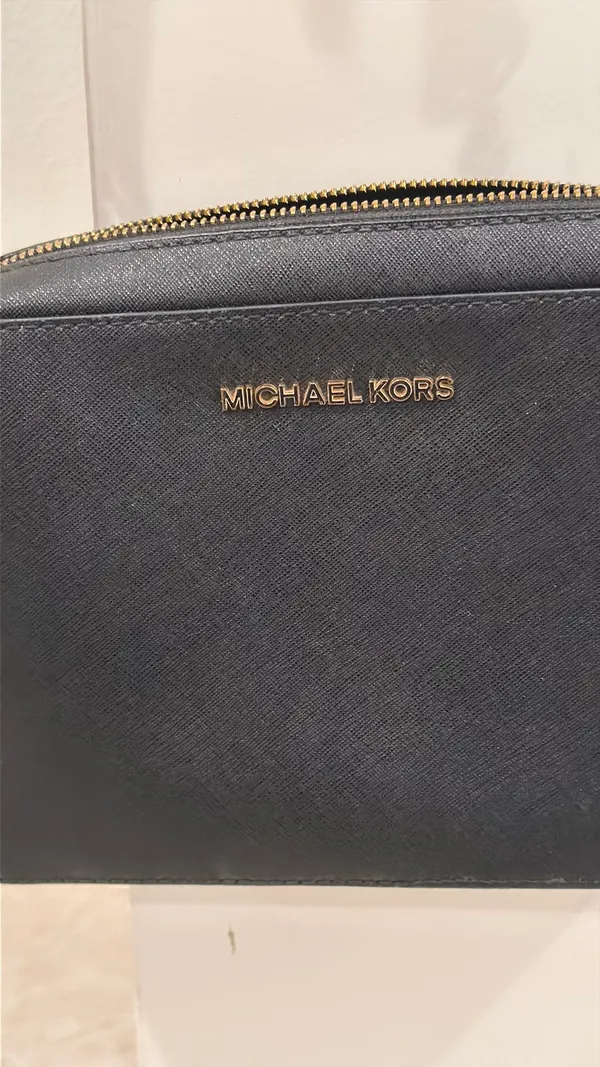 Michael Kors Purse Black Leather Crossbody - Image 4