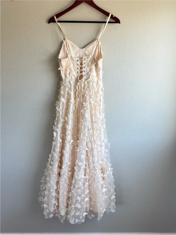 Ivory Butterfly Tulle Dress - Image 4