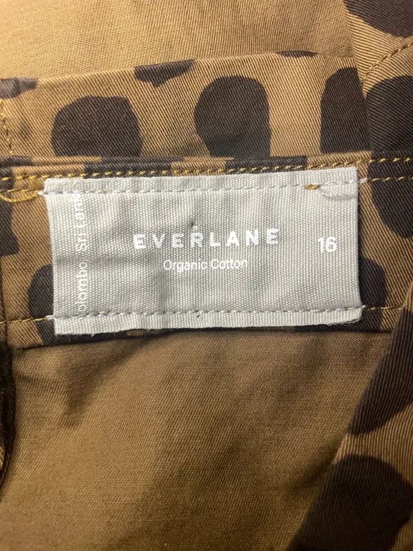 Everlane Organic Cotton Leopard Print 2-Piece Set | Top size 16 + Shorts size 14 - Image 9