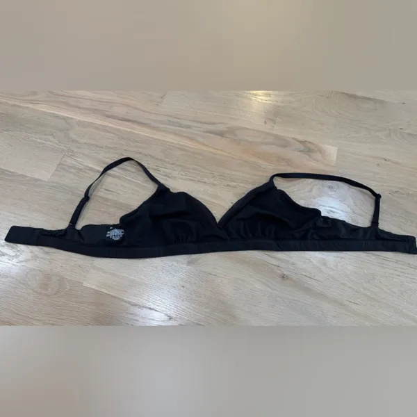 SKIMS Fits Everybody Crossover bralette Onyx black size large - Image 7