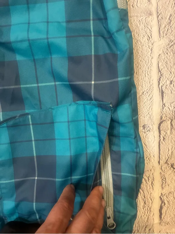 Burton Teal and Navy Plaid Shell‎ Jacket - Image 7
