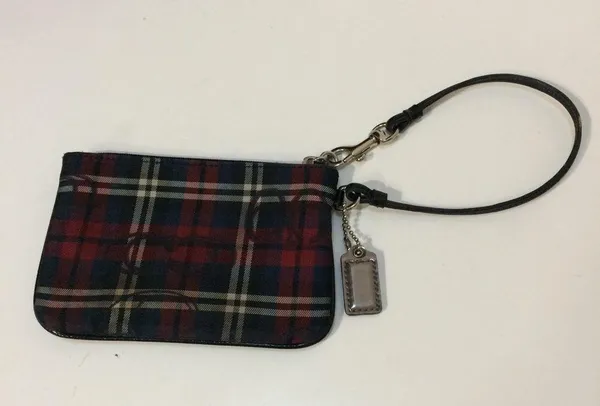 Poppy Tartan Plaid Small Wristlet - Image 3