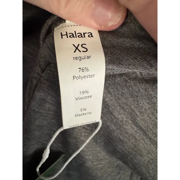 Halara Oversized Harem Jumpsuit Charcoal Gray Heather Open Back 3/4 Sleeve XS NW - Image 4