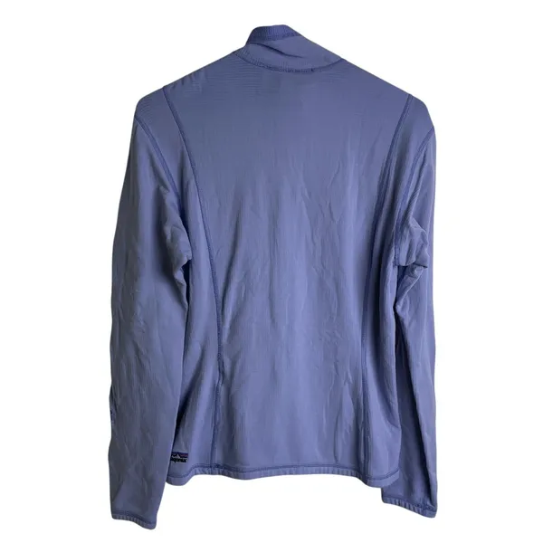 Vtg Patagonia R1 Stretch Top Medium Womens Iolite Mulberry Half Zip Outdoors USA - Image 2