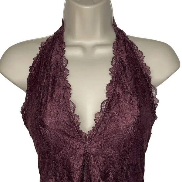 Intimately‎ Free People Plum Jam Everyday Lace Bodysuit Size Small Sheer New $58 - Image 4