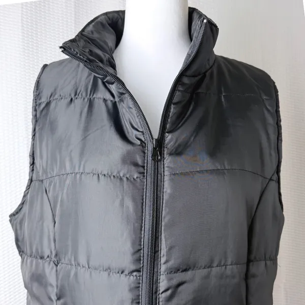 Jackson Hole Puffer Vest Women Large Black Quilted Full Zip Outdoor Hiking Layer - Image 5