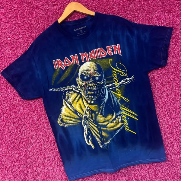Iron Maiden Piece of Mind Heavy Album Art Metal Tie Dye M - Image 3