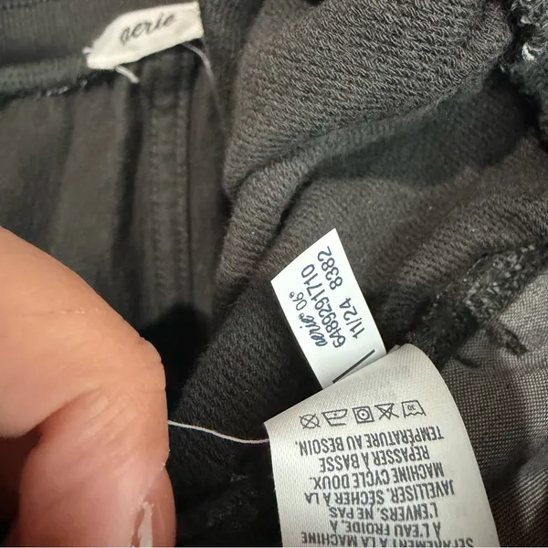 Aerie Soft Landing‎ Trouser Smoked Gray Loose Fit Super Wide Leg Large Short - Image 6