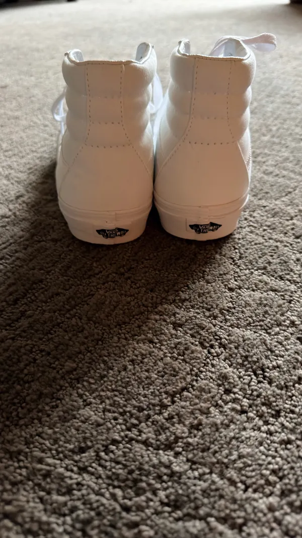 NWOT Vans White High-Top Canvas Sneakers - Image 3