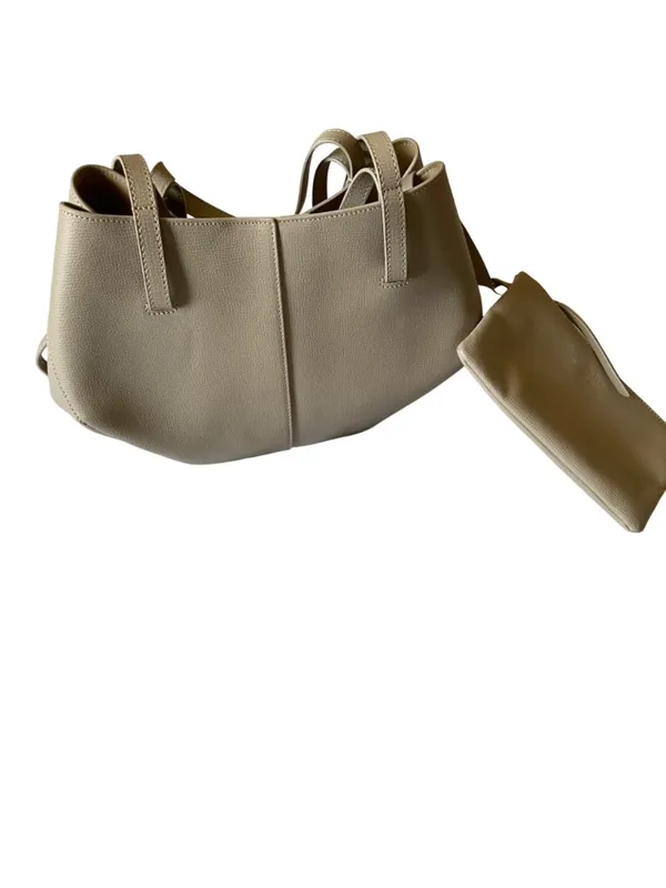 Authentic Polene Cyme Mini Textured Taupe with Polene order history - Image 2
