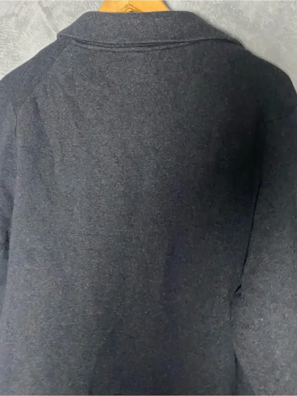 Quince Large 100% Organic Cotton Knit Blazer Grey Capsule Classic XL Minimalist - Image 6