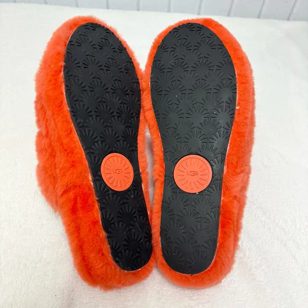 UGG Womens Fluff Yeah Slides Cali College‎ Slippers Sandal Shoe 1095119 Size 10 - Image 6