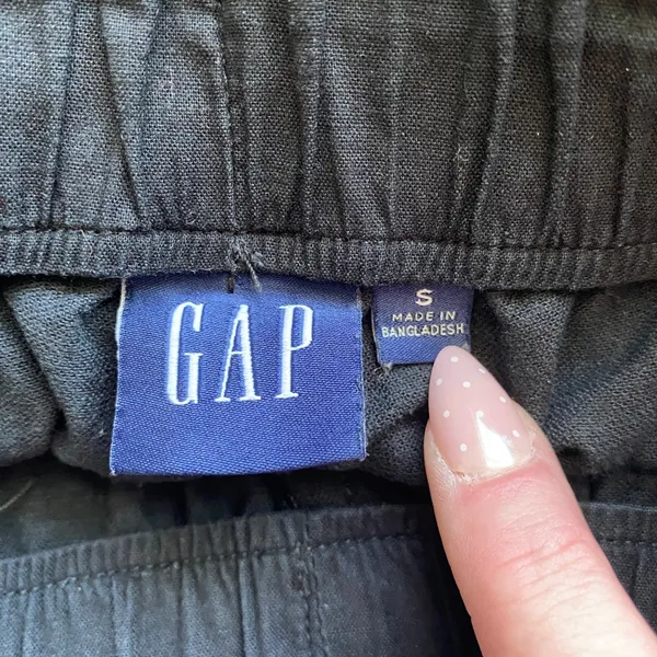Gap Cotton Relaxed Gorpcore Hiking Utility Pockets Cargo Pants Small Black - Image 5