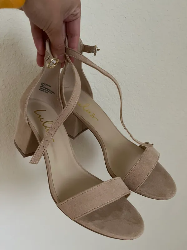 Lulus Nude Heels - Image 4