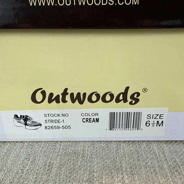 Outwoods Women's lightweight athletic mom sneaker resort travel cream color 6.5 comfort - Image 3