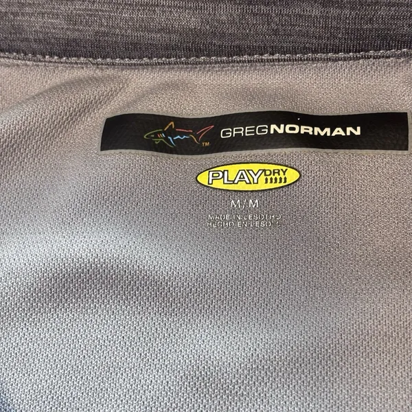 Greg Norman Play Dry Men's Sweatshirt Dark Gray 1/4 Zip Long Sleeves, Size M - Image 6
