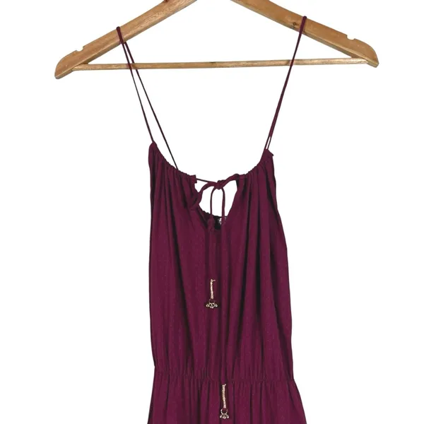 NWT Free People Shake It Up Swiss Dot Mini Dress Raspberry Pink Boho Size XS - Image 3