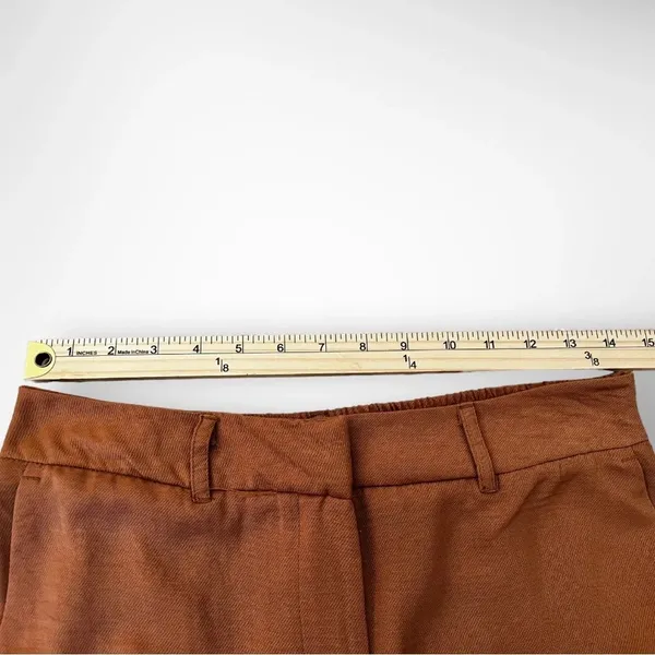 OPHELIA ROE Women's Camel‎ Brown Wide Leg Trousers Size Medium | NWT - Image 6