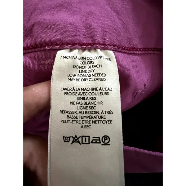 Maeve Anthropologie The Colette Pants Pink Size 25 Viscose Linen Cotton - Image 8