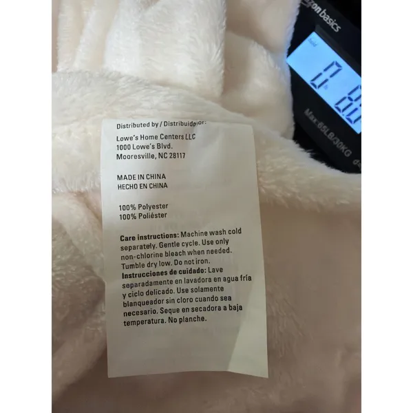 Style Selections Plush Angel Wrap Cream Wearable Blanket Cape LW58-248 Pockets - Image 4