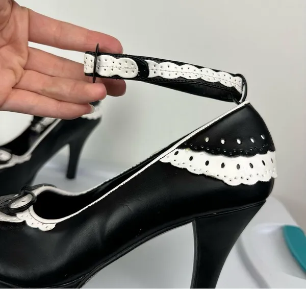 Funtasma Womens Mary Jane Heels Sz 8 Flapper Maid Halloween Dressy - Image 12