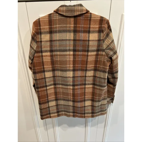 Free People Mari Plaid Vintage Oversize Blazer Jacket Wool Academia Preppy - Image 3