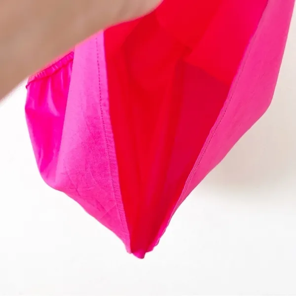 Taylor Tillman Hot Pink Puff Sleeve Square Neck Mini Dress S - Image 6