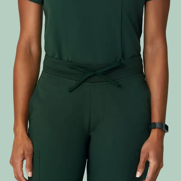 Mandala Scrubs 9 Pocket Cargo Pants Midnight Green Sz 2XL - Image 5