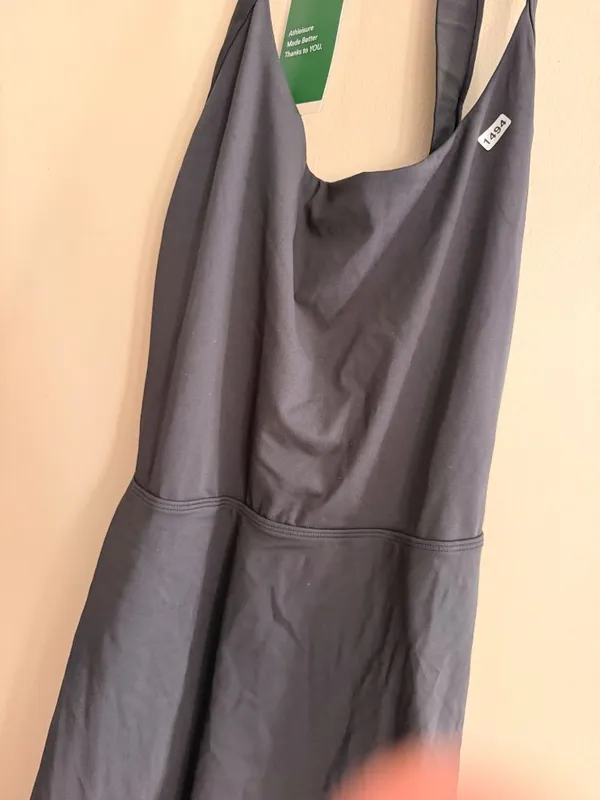 Halara XL Black Athletic Dress With Built-In Shorts & Open Back XL Nylon-Blend - Image 5