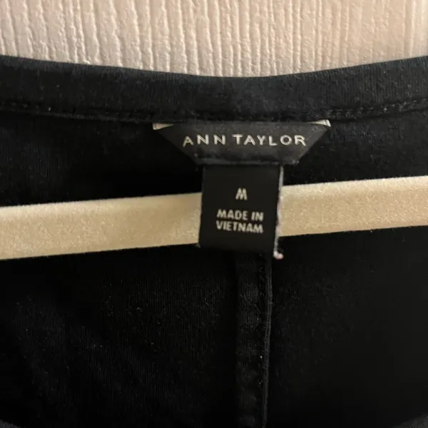 Ann Taylor Black Short Sleeve Tee - Image 2